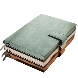 B5简约大号笔记本子加厚商务高档日记本大学生超厚读书考研办公工作会议开会记录记事本皮质送礼定制可印LOGO