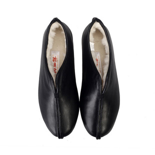 内联升棉鞋冬季女鞋手工坤皮便镶芯羊毛安棉保暖女士棉鞋7253A