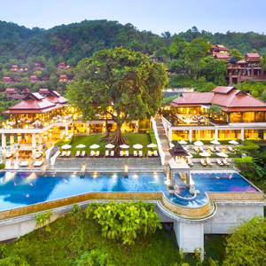 特惠2-3晚泰国甲米碧玛莱水疗度假村私人海滩无敌海景酒店旅游