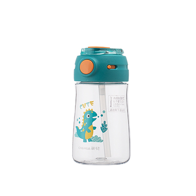 茶花儿童tritan水杯食品级吸管杯