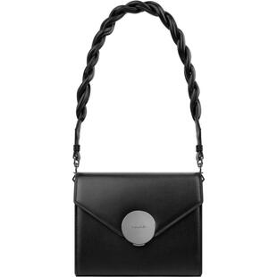 INJOYLIFE优雅质感斜挎包复古圆扣小方包麻花单肩女小众包包