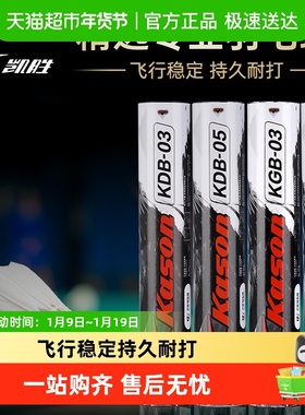 李宁凯胜羽毛球kdb03正品鹅毛鸭毛耐打室内外防风专业比赛训练球