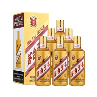 茅台王子酒金王子53度500ml*6整箱装 酱香型白酒送礼自饮jz