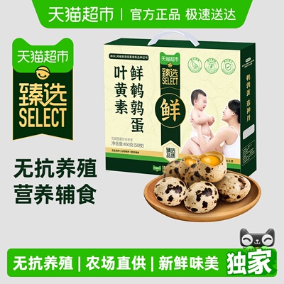 臻选叶黄素鲜鹌鹑蛋50枚无抗养殖