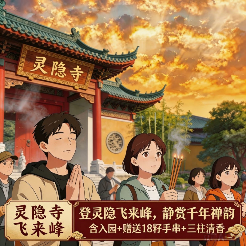 灵隐飞来峰人工讲解一日游