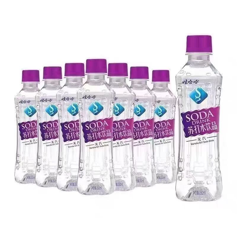 娃哈哈苏打水350ml24瓶原味无汽微甜碱性水正品即饮超值批发