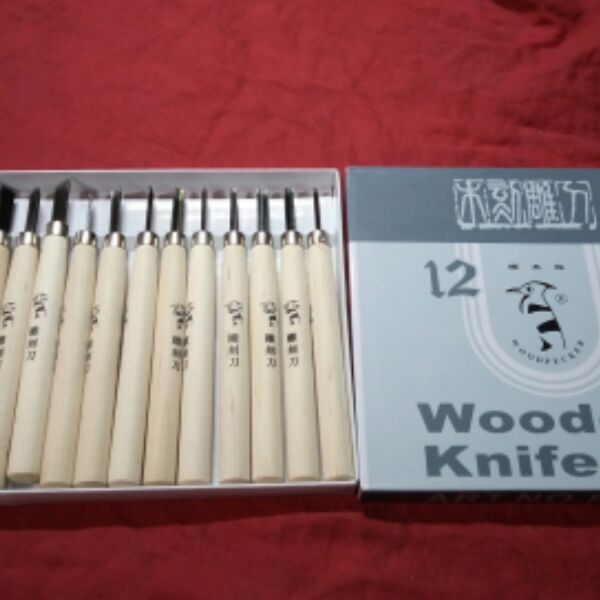 啄木鸟牌PM132木刻刀 雕刻核桃金刚菩提等一套12支 包邮