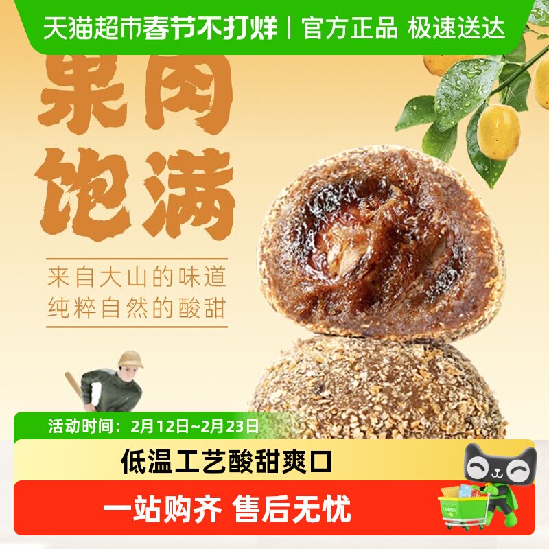 宜人家无核酱果南酸枣粒陈皮味江西特产儿童解馋小零食