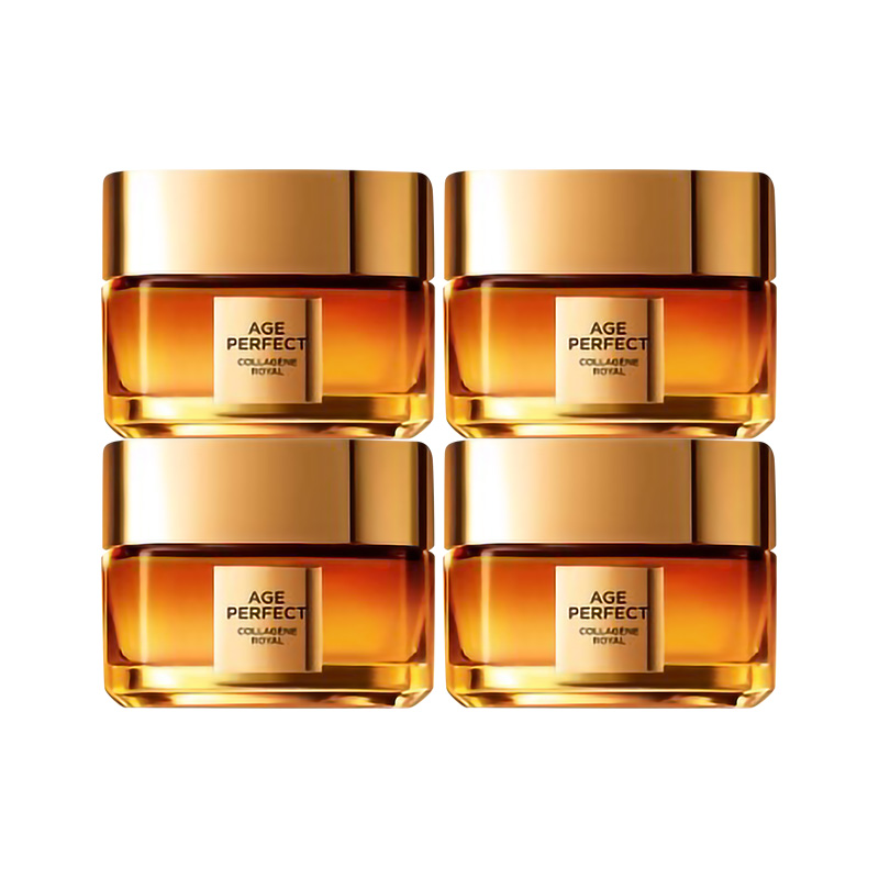 欧莱雅金致臻颜小蜜罐花蜜胶原睡眠面膜紧致提拉修护护肤