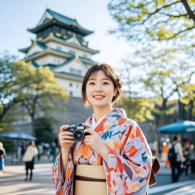 0操心[含机票]日本旅游大阪自由行4天3晚天天出发可住京都 个签