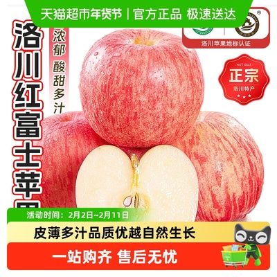 农鲜淘洛川红富士脆甜多汁鲜苹果