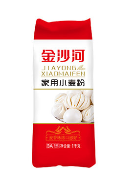 金沙河中筋面粉粉质细腻1kg