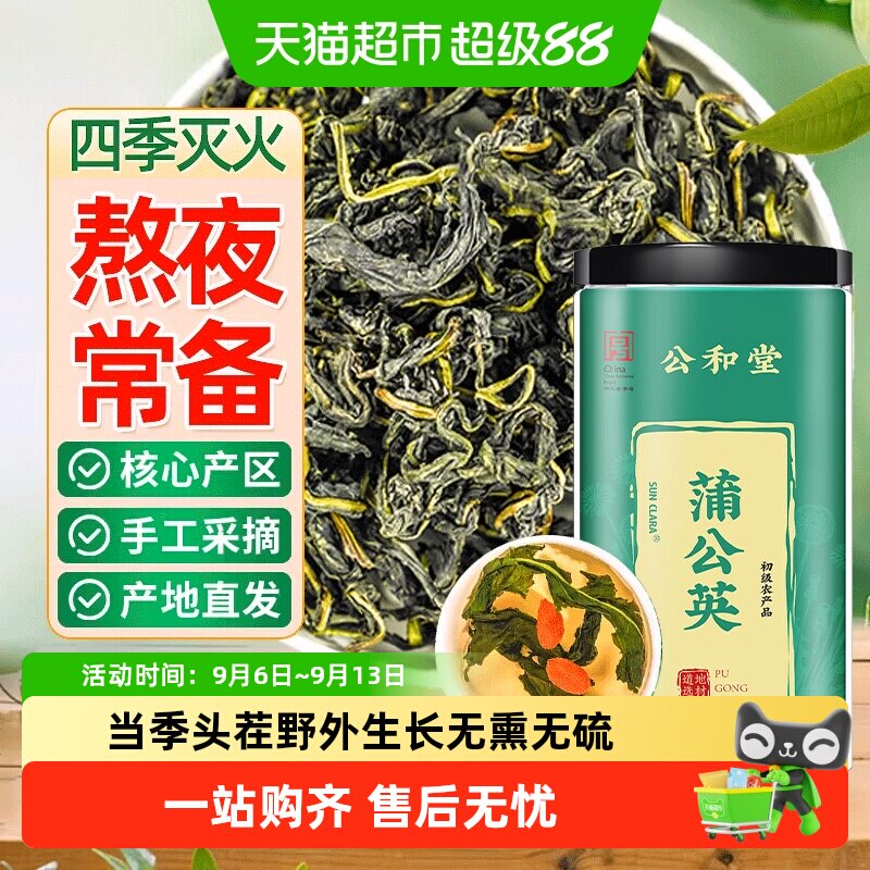 蒲公英茶天然新鲜蒲公英叶中草药材无惧火气泡水养生茶