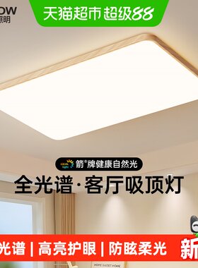 ARROW/箭牌原木风护眼客厅吸顶灯