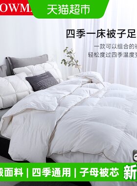 斯诺曼95白鹅绒四季子母被被芯