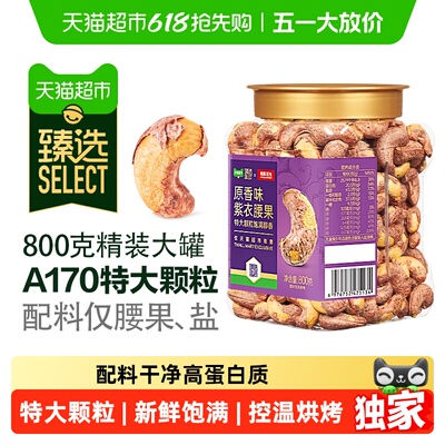 臻选A170特大新货紫皮腰果