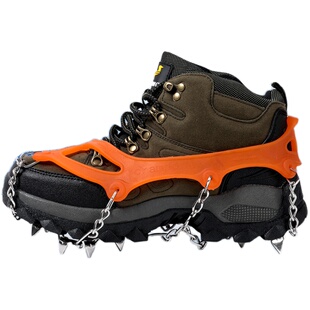 冰爪户外登山专业防滑鞋套防摔冰抓鞋套链雪地10齿乡鞋钉滑雪路面