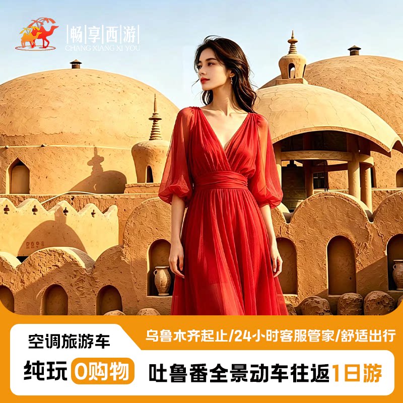 新疆旅游乌市出发吐鲁番交河古城坎儿井 万佛宫葡萄沟动车一日游