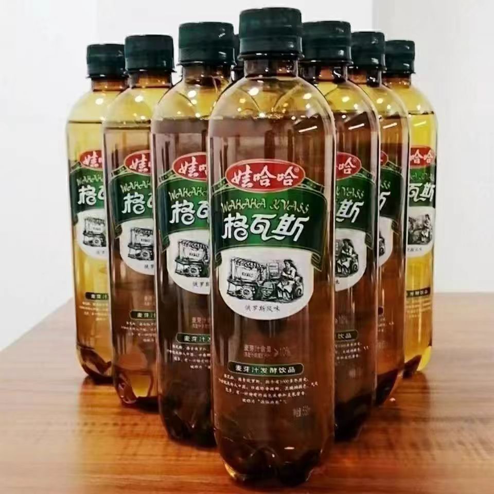 娃哈哈格瓦斯麦芽发酵饮料整箱俄罗斯风格口味12瓶