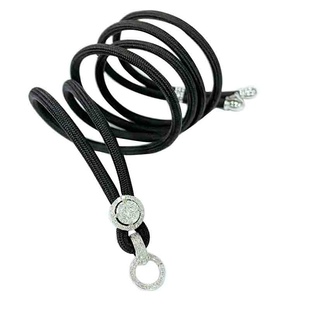 18K金钻石高货绳翡翠吊坠挂绳升级调节可拆卸尾帽双开口豪华扣头