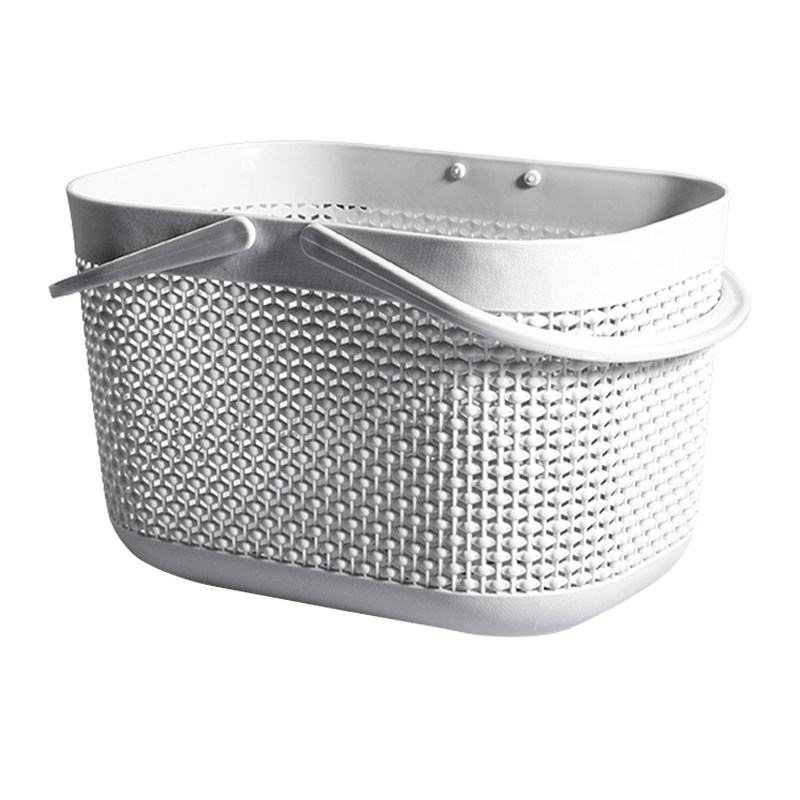 QIANYU 욕실 휴대용 목욕 바구니 플라스틱 목욕 바구니 데스크탑 보관 상자 세탁 및 목욕 용품 보관 바구니