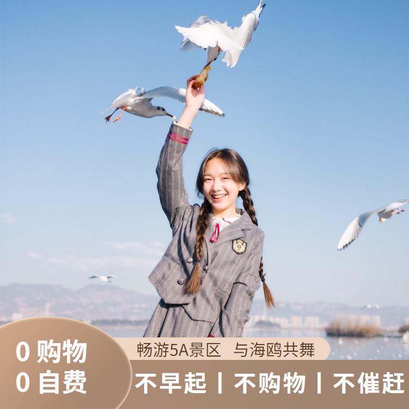 昆明旅游石林风景区+滇池一日游纯玩0购物 含特色中餐 二环内车接