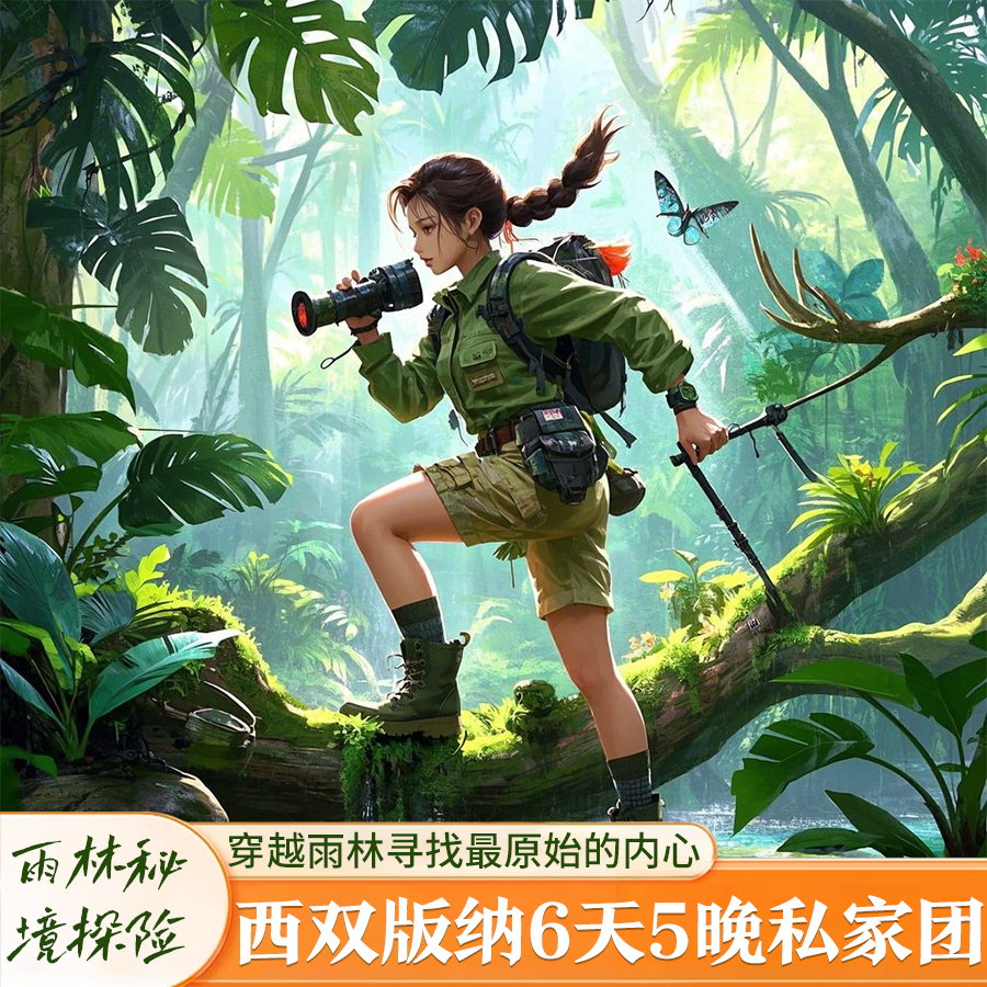 【雨林秘境探险】西双版纳6天5晚私家团穿越雨林寻找最原始的内心