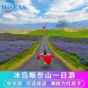 中文团 北欧旅游冰岛缩影斯奈山一日游黑教堂草帽山测视力红房子