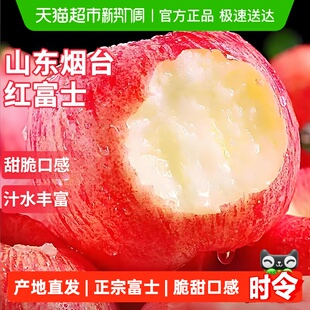 正宗山东烟台红富士苹果新鲜水果应当季 整箱栖霞年货礼盒脆甜大果
