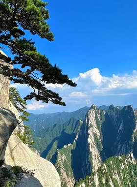 [华山风景名胜区-大门票+西上西下索道+西峰进山车+西峰出山车]大门票+西上西下索道+进出山车