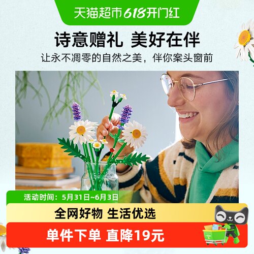 LEGO乐高9岁9IN1可调节花茎雏菊