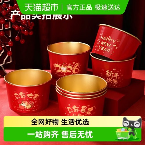 PANAVI新年元旦一次性喜庆加厚碗