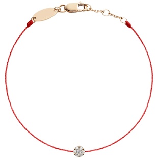 法国redline手链女小红绳镶钻石18K黄金换绳维修重编修复定制服务