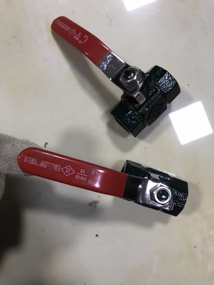 石家庄光晋阀门铸铁丝扣球阀Q11F-16T  丝扣铁球阀绿色方形铁球阀