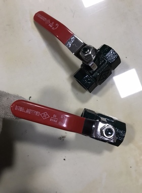 石家庄光晋阀门铸铁丝扣球阀Q11F-16T  丝扣铁球阀绿色方形铁球阀