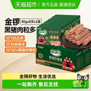 金锣肉粒多火腿肠黑猪肉香肠泡面拍档伴侣小零食整箱批发商用