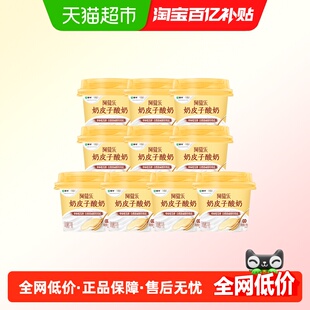 蒙牛阿慕乐奶皮子原味风味酸牛乳低温酸奶135g*10杯