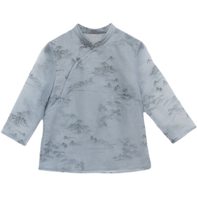 竹声新月前世今生复古上衣