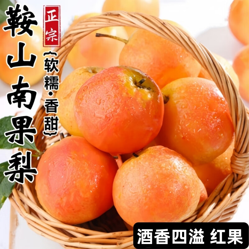 正宗鞍山南果梨东北特产礼盒装辽宁南国梨阳面红果薄皮满屋飘香10