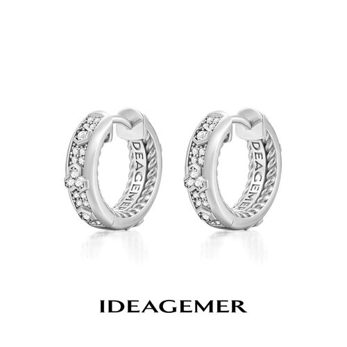 IDEAGEMER山文甲系列带钻耳环