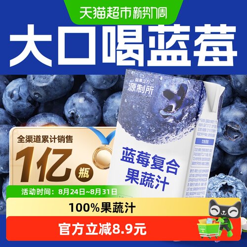 源制所蓝莓复合果蔬汁果汁