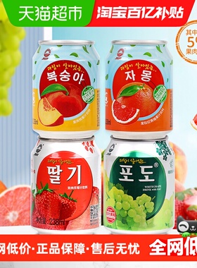 九日果汁饮料大果粒多口味组合238ml*10罐露营畅饮出游伴手囤货