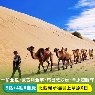 五钻沙漠秦皇岛旅游北戴河赤峰承德内蒙避暑乌兰布统坝上草原6天