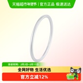 水贝珠宝银饰古法素圈纯银手镯实心白银足银999礼物新年送女友