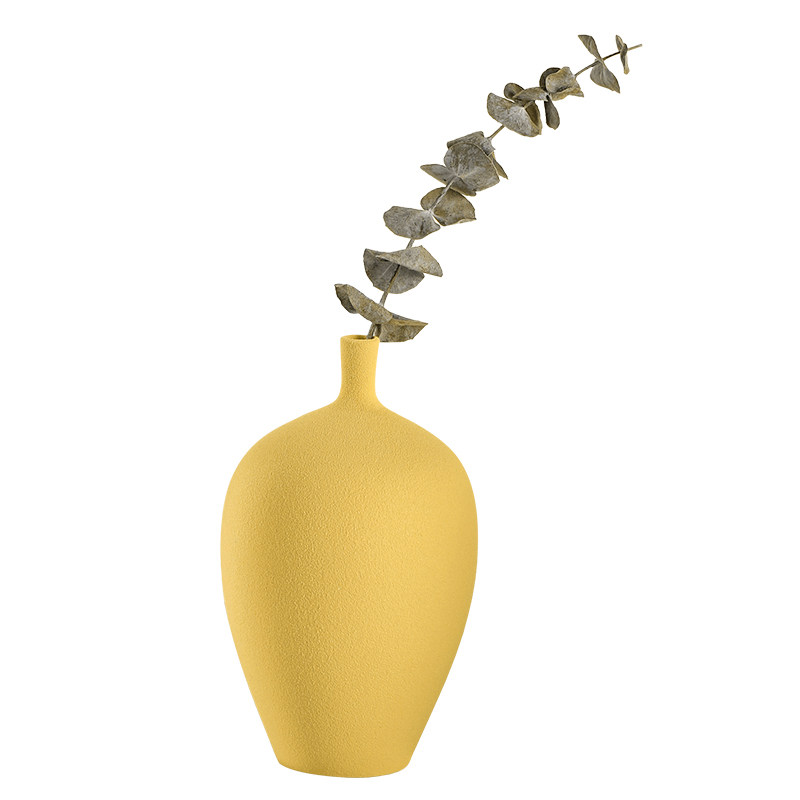 DOSU 客厅纯色干花瓶创意居家装饰摆件简约莫兰迪陶瓷小花瓶