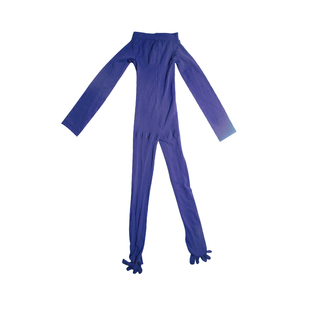 天鹅绒120D加手指脚趾连体丝袜连身袜全包紧身衣全身丝袜性感男女