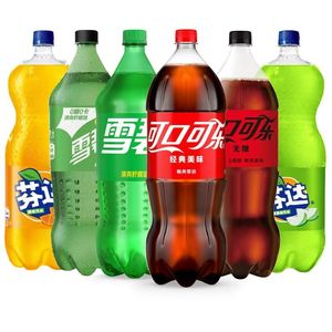 可口可乐雪碧芬达2升瓶装大瓶分享碳酸饮料零度可乐无糖雪碧