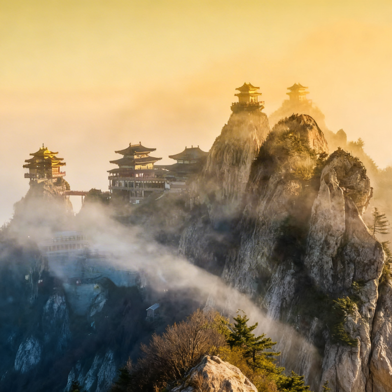 洛阳接站|4日3晚 老君山+龙门石窟+少林寺+洛阳博物馆+白马寺