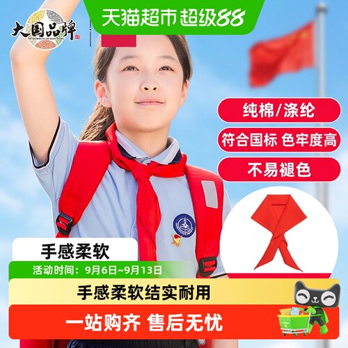 得力少先队员红领巾柔软不易褪色