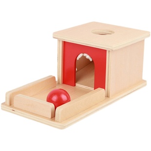 蒙氏教具感官几何嵌板永久目标盒家庭教育套装1-3岁早教益智玩具